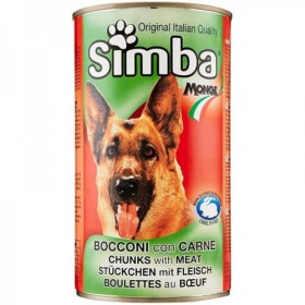 SIMBA ΣΚΥΛΟΤΡΟΦΗ ΚΟΝΣΕΡΒΑ 1230gr - (ΒΟΔΙΝΟ)