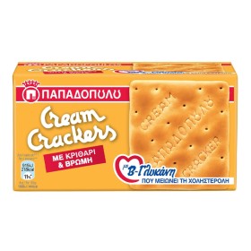 ΠΑΠΑΔΟΠΟΥΛΟΥ CREAM CRACKERS 185gr. - (ΚΡΙΘΑΡΙ ΒΡΩΜΗΣ)