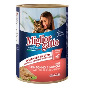 MIGLIOR ΓΑΤΟΤΡΟΦΗ ΚΟΝΣΕΡΒΑ 405gr - (ΣΟΛΟΜΟ)