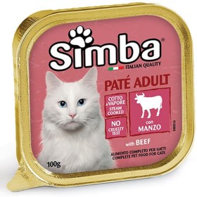 SIMBA ΓΑΤΟΤΡΟΦΗ PATE 100gr - (ΒΟΔΙΝΟ)