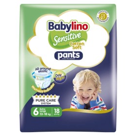 BABYLINO PANTS SENSITIVE No 6 (13-18kg) - (18τεμ.)