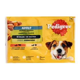 PEDIGREE ΣΚΥΛΟΤΡΟΦΗ ΦΑΚΕΛΑΚΙ 4x100gr. - (ΜΟΣΧΑΡI & ΣΥΚΩΤΙ & ΛΑΧΑΝΙΚΑ)