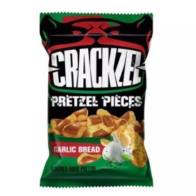 CRACKZEL MINI PRETZEL 80gr. - (GARLIC BREAD)