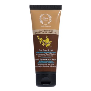 Fresh Line Oat Face Scrub Απολέπιση Προσώπου με Βρώμη, 75ml