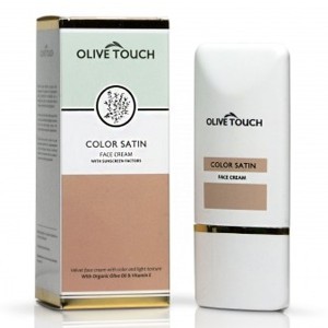 Olive Touch Color Satin Αντηλιακή Κρέμα Προσώπου SPF30 με Χρώμα, 50ml