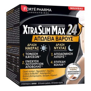 Forte Pharma Xtraslim Ειδικό Συμπλήρωμα Διατροφής για Απώλεια Βάρους, Ενίσχυση Μεταβολισμού, Τόνωση Καύσεων, 60δισκία