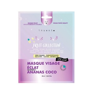 Inuwet Radiance Pineapple Face Mask Fruit Collection Μάσκα Προσώπου για Εντατική Λάμψη, 30ml	