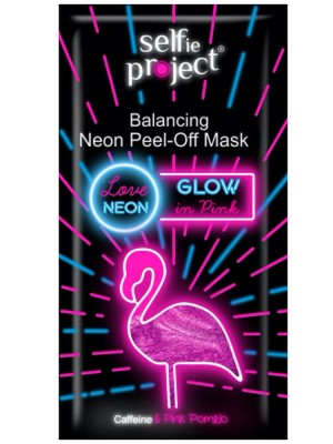 Selfie Project Peel-off mask #Glow in Pink-flaming Εξισορροπητική Μάσκα Προσώπου, 10ml