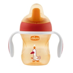 Chicco Training Cup Εκπαιδευτικό Κύπελλο 6m+ Πορτοκαλί, 200ml