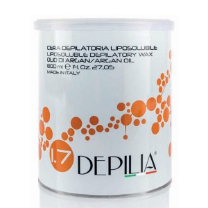 Depilia Κερί Αποτρίχωσης σε Δοχείο για Πρόσωπο & Σώμα Λιποδιαλυτό Argan Oil, 800ml