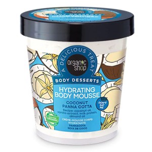 Natura Siberica Organic Shop Body Desserts Coconut Panna Cotta, Ενυδατική Μους Σώματος, 450ml