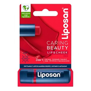 Liposan Caring Beauty Ενυδατικό Βάλσαμο Χειλιών SPF30 Red, 4.8g