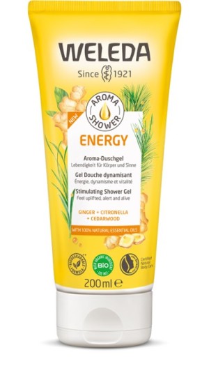 Weleda Aroma Shower Energy Κρεμοντούς με Πιπερόριζα & Κιτρονέλα, 200ml