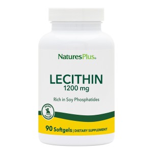 Natures Plus Lecithin 1200mg Συμπλήρωμα με Λεκιθίνη Σόγιας, 90 softgels