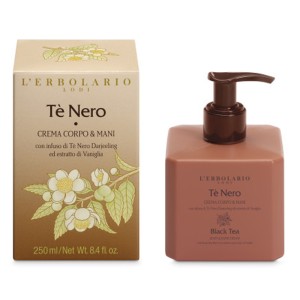 LErbolario Te Nero Κρέμα Σώματος & Χεριών, 250ml