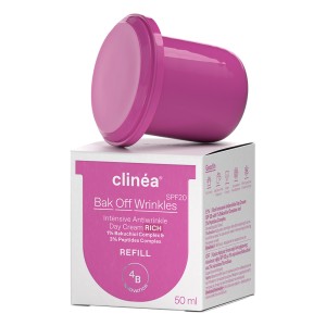 Clinéa Refill Κρέμας Ημέρας Bak Off Wrinkles RICH SPF20, 50ml