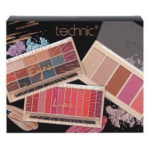 Technic Makeup Gift Box Σετ Παλέτας για Πρόσωπο, Μάτια & Χείλη, 3τμχ