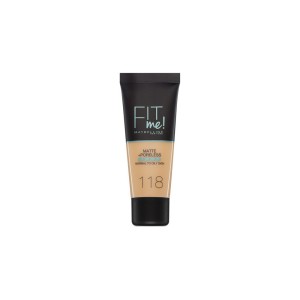 Maybelline Fit Me Matte & Poreless Foundation No 118 Nude (30ml)