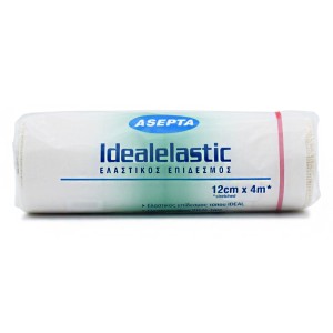 Asepta Idealelastic Ελαστικός Επίδεσμος 12cm x 4m, 1τμχ