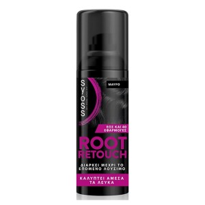 Syoss Root Retouch Color Σπρέι Προσωρινής Κάλυψης για την Ρίζα Μαύρο, 120ml