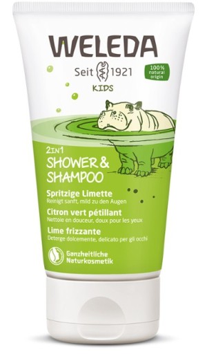 Weleda Kids 2in1 Shampoo & Body Wash Lime Παιδικό Αφρόλουτρο & Σαμπουάν 2 σε 1 με Άρωμα Δροσερό Μοσχολέμονο, 150ml