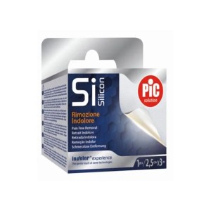 PIC Silicon Painless Removal Αυτοκόλλητο Επίθεμα σε Ρολό Ανώδυνης Αφαίρεσης 2,5cm x 3m, 1τμχ