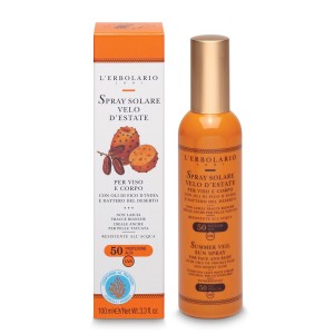 L Erbolario Invisible Velo Διάφανο Αντηλιακό Σπρέι Σώματος SPF50, 100ml
