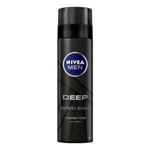 Nivea Men Deep Shaving Foam Αφρός Ξυρίσματος Black Carbon, 200ml