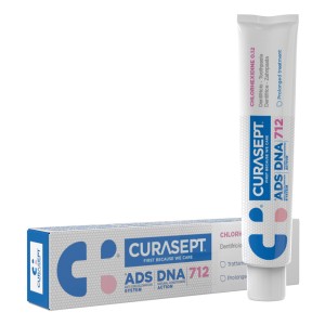 Curasept ADS® DNA 712 Οδοντόπαστα Gel 0,12% CHX για την Παρατεταμένη Θεραπεία της Φλεγμονής των Ούλων και της Στοματικής Κοιλότητας, 75ml