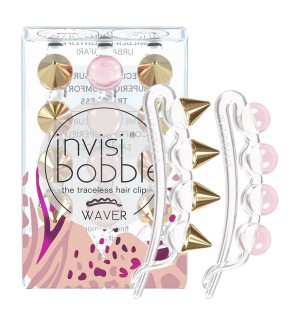 Invisibobble Waver Urban Safari Wildlife Nightlife, Tσιμπιδάκια Μαλλιών, 3τμχ