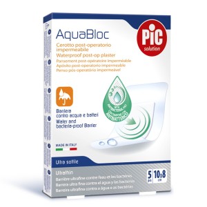 Pic AquaBloc Αυτοκόλλητες Αδιάβροχες Αποστειρωμένες Γάζες 10x8cm, 5τμχ