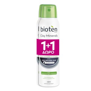 Bioten Promo Deo Spray Clay Mineral 1+1 Δώρο, 150ml 