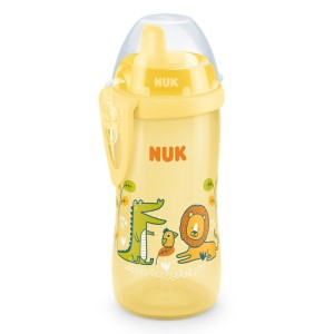 Nuk Kiddy Cup Εκπαιδευτικό Μπιμπερό Σιλικόνης Πράσινο 12m+, 300ml