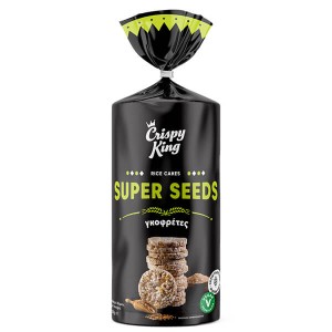 CRISPY KING ΡΥΖΟΓΚΟΦΡΕΤΕΣ SUPERSEEDS 100gr.