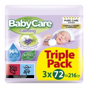 BABYCARE ΜΩΡΟΜΑΝΤΗΛΑ 3x72τεμ. - (CALMING)