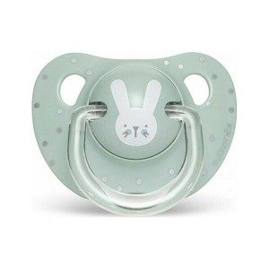 Suavinex Ανατομική πιπίλα σιλικόνης Hygge Rabbit Green 18m+, 1τμχ
