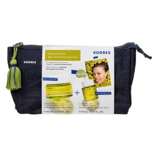 Korres Santorini Grape Poreless Κρέμα-Gel 40ml + ΔΩΡΟ Velvet Λάδι Προσώπου 15ml, 1σετ