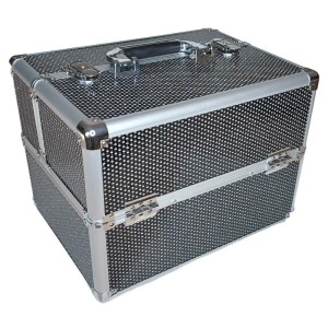Ro-Ro Accessories Επαγγελματικό Βαλιτσάκι Καλλυντικών Μαύρο με Strass, 1τμχ	