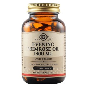 Solgar Evening Primrose Oil 1300mg Συμπλήρωμα Διατροφής Ιδανικό για Γυναίκες για Αντιμετώπιση των Συμπτωμάτων κατά τις Περιόδους της Έμμηνου Ρύσης & της Εμμηνόπαυσης, 30softgels