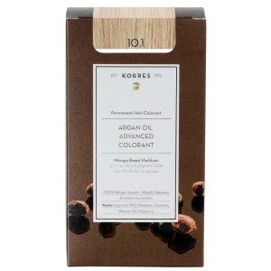 Korres Argan Oil Advanced Colorant 10.1 Ξανθό Πλατίνας Σαντρέ, 1τμχ