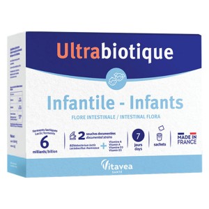 Vitavea Ultrabiotique Infantile 7 Ημερών Συμπλήρωμα Διατροφής για την Ενίσχυση του Ανοσοποιητικού για Παιδιά, 7φακελίσκοι