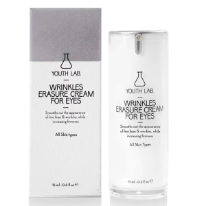 Youth Lab Wrinkles Erasure Cream For Eyes Αντιρυτιδική Κρέμα Ματιών με Δράση Ενάντια σε Μαύρους Κύκλους, 15ml
