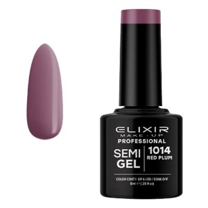 Elixir Semigel Ημιμόνιμο Βερνίκι Νυχιών #714 Red Plum, 5ml