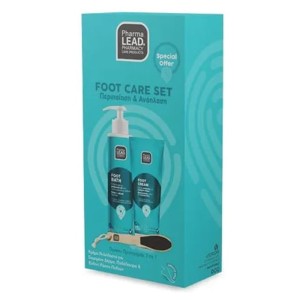 PharmaLead Foot Care Set Foot Cream Κρέμα για Σκασμένο Δέρμα 75ml & Foot Bath Ποδόλουτρο 150ml & Ξύλινη Ράσπα Ποδιών