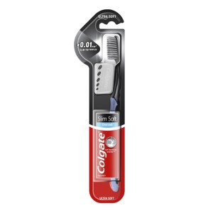 COLGATE ΟΔΟΝΤΟΒΟΥΡΤΣΑ SLIM SOFT - (CHARCOAL) (SOFT)