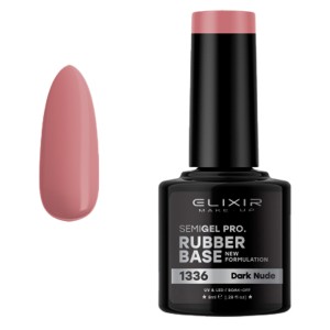 Elixir Semi Base Coat 1336 για Gel Rubber, 8ml