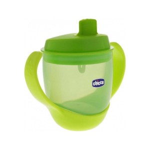 Chicco Soft Cup Μαλακό Κύπελλο με Στόμιο απο Σιλικόνη 12m+ Πράσινο, 1τμχ