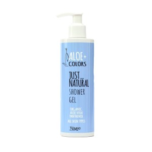 Aloe Colors Shower Gel Just Natural Απαλό Αφρόλουτρο με Άρωμα Φρεσκάδας, 250ml