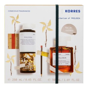 Korres Σετ Περιποίησης Σώματος Philosia με Άρωμα Eau de Toilette 50ml & Αφρόλουτρο 250ml, 1σετ