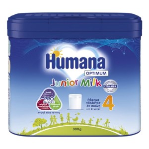 Humana Optimum Junior Milk 4 Γάλα σε Σκόνη από 24m+, 300gr